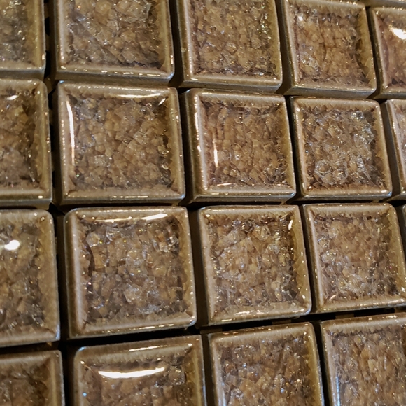 NEW Luxe Crushed Glass Mosaics 1" X 1" - Picture 4 of 8